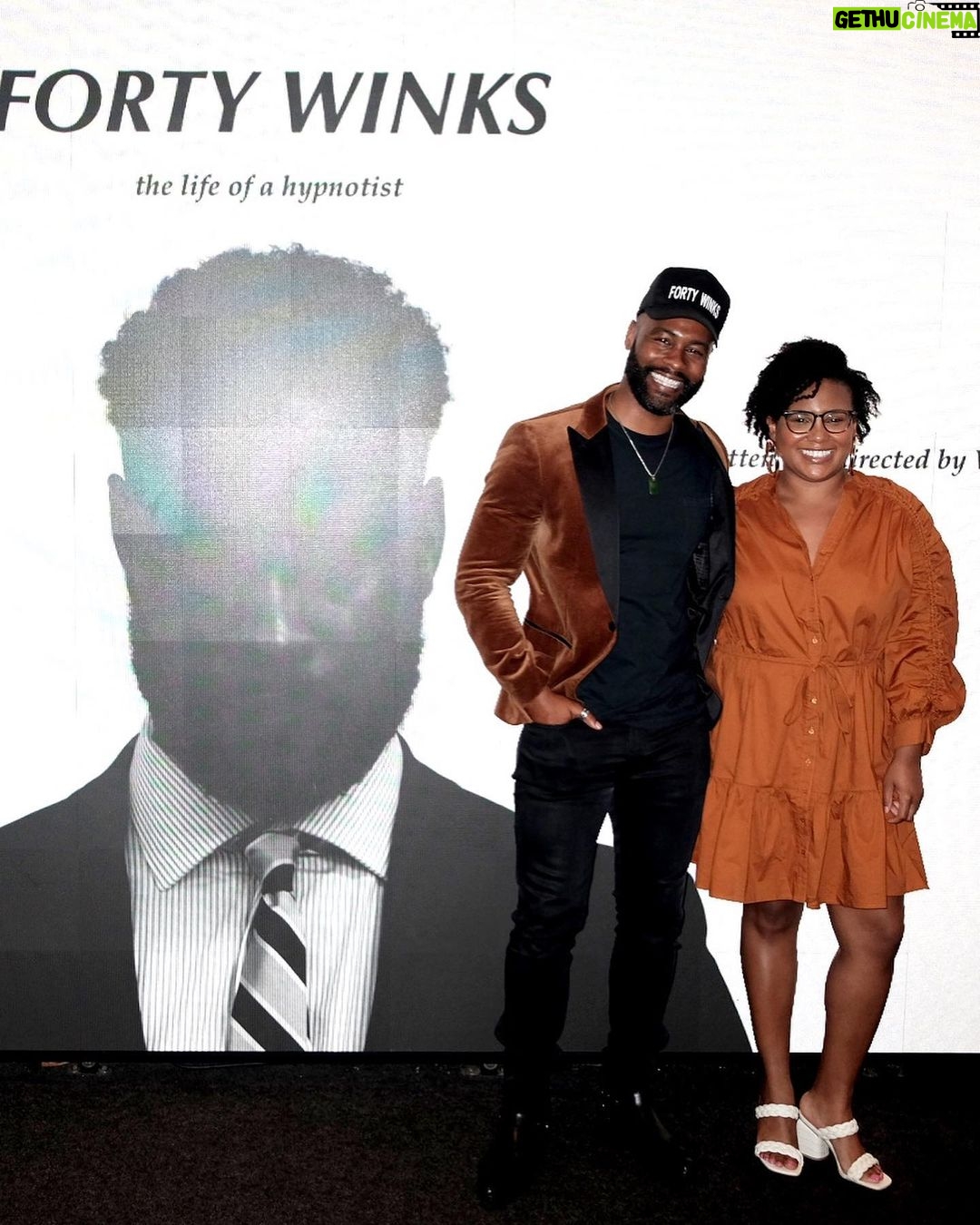 Justin Marcel McManus Instagram - Iโm still in the clouds from last night. I canโt thank each and everyone enough who came to support this beautiful film that we made! My circle is everything to me! . Iโm still reeling from all the love so thank you to everyone who came to support last night! ๐๐ฝ๐๐ฝ . #fortywinksmovie #fortywinks #justinmarcelmcmanus New York City, N.Y.