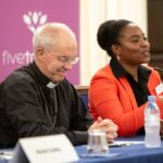 Justin Welby Instagram - Grateful for last night’s opportunity to discuss the pivotal role of women in peacebuilding in Africa, and especially to be joined by my wife Caroline who has spent many years helping women sustain peaceful communities through Women on the Frontline. Caroline discussed God's call to all women and the principles of reconciliation training given to women leaders across the Anglican Communion. The event was hosted by @fivetalents_uk, a charity who do some amazing work to equip communities around the world. #womenpeacebuilders Image credit: Adam Dickens (Taking Pictures, Changing Lives)
