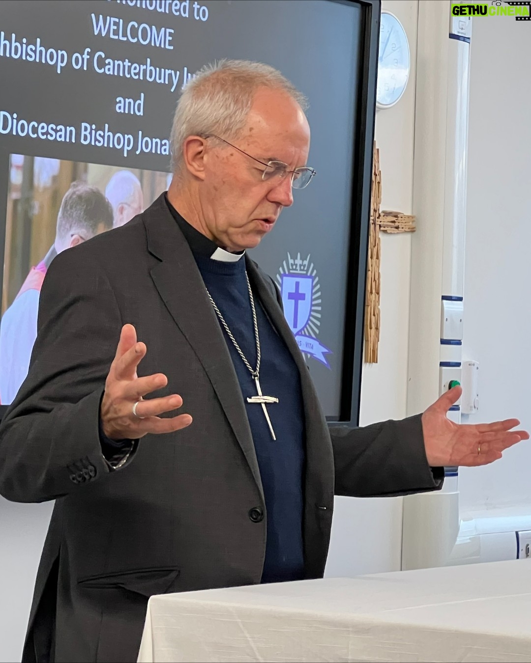 Justin Welby - 702 Likes - From churches to care homes, schools to naval ships, @thechurchofengland loves and serves people across the country.
This weekend I’m visiting @CofEPortsmouth to join in with sharing the love of God - starting today on the Isle of Wight.
It was good to meet so many teachers and students at Christ the King College this morning. The secondary school is a joint Church of England and Catholic venture, and it’s heartwarming to see children taught in an ecumenical space from the age of eleven, when they’re beginning to think about how they can make their mark on the world. I pray that these pupils grow to become agents of reconciliation across all kinds of borders in their local community and beyond.
@thebayceschool is also doing great work in inspiring and educating children from the age of 4 all the way to 18. The school choir is hugely talented, and I was honoured to bless their school and speak to staff. I was asked brilliant questions by primary and secondary students - already probing deep questions of faith, scripture and the witness of the church. Honesty is so healthy for us all as we grow in relationship with God.
This evening I visited Holy Trinity Bembridge, where we shared together about following Jesus through times of joy and sorrow. It was good to sing together, pray together and encourage one another. A full day, but one full of inspiration and hope for current and future generations on the Isle of Wight.