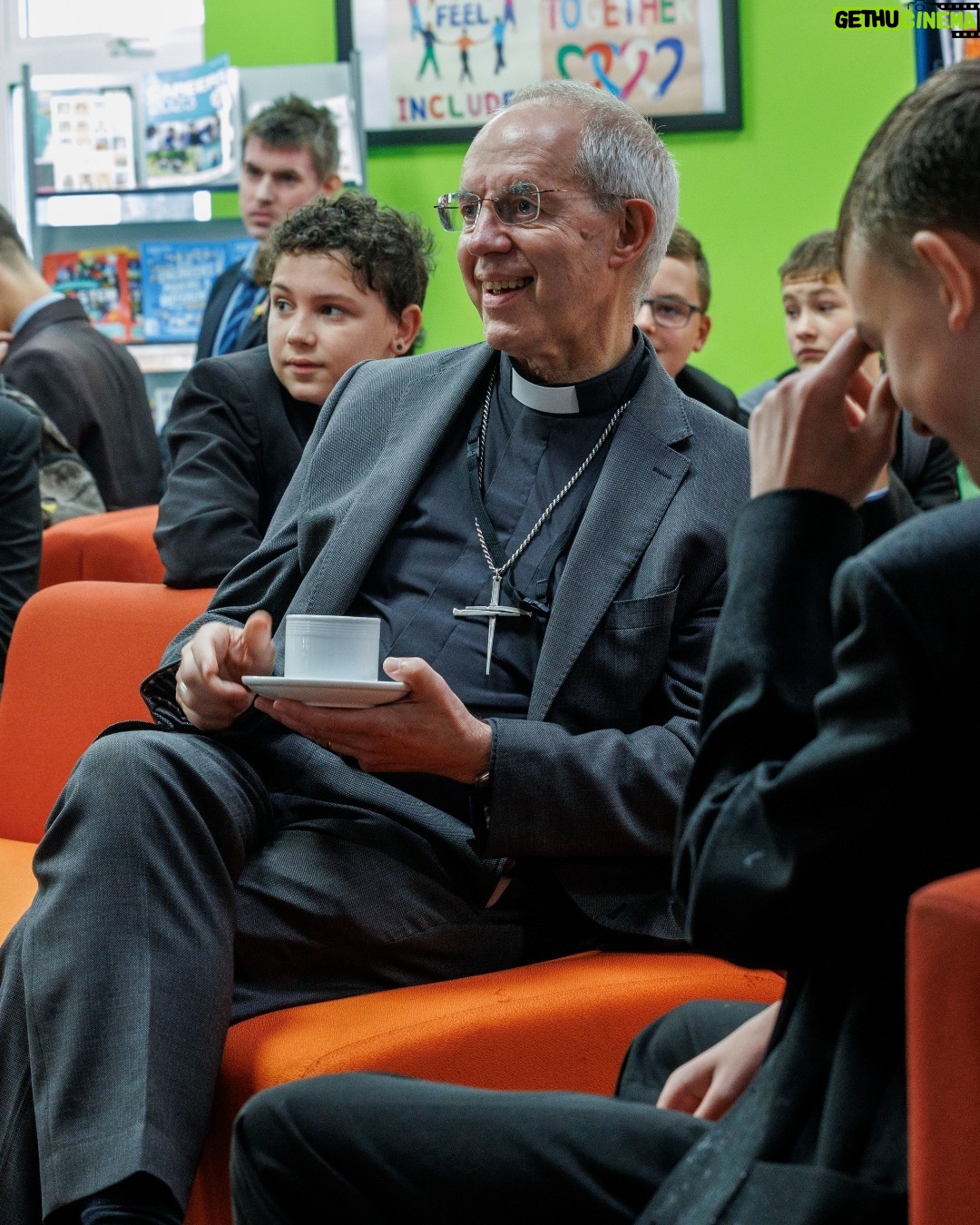 Justin Welby - 702 Likes - From churches to care homes, schools to naval ships, @thechurchofengland loves and serves people across the country.
This weekend I’m visiting @CofEPortsmouth to join in with sharing the love of God - starting today on the Isle of Wight.
It was good to meet so many teachers and students at Christ the King College this morning. The secondary school is a joint Church of England and Catholic venture, and it’s heartwarming to see children taught in an ecumenical space from the age of eleven, when they’re beginning to think about how they can make their mark on the world. I pray that these pupils grow to become agents of reconciliation across all kinds of borders in their local community and beyond.
@thebayceschool is also doing great work in inspiring and educating children from the age of 4 all the way to 18. The school choir is hugely talented, and I was honoured to bless their school and speak to staff. I was asked brilliant questions by primary and secondary students - already probing deep questions of faith, scripture and the witness of the church. Honesty is so healthy for us all as we grow in relationship with God.
This evening I visited Holy Trinity Bembridge, where we shared together about following Jesus through times of joy and sorrow. It was good to sing together, pray together and encourage one another. A full day, but one full of inspiration and hope for current and future generations on the Isle of Wight.