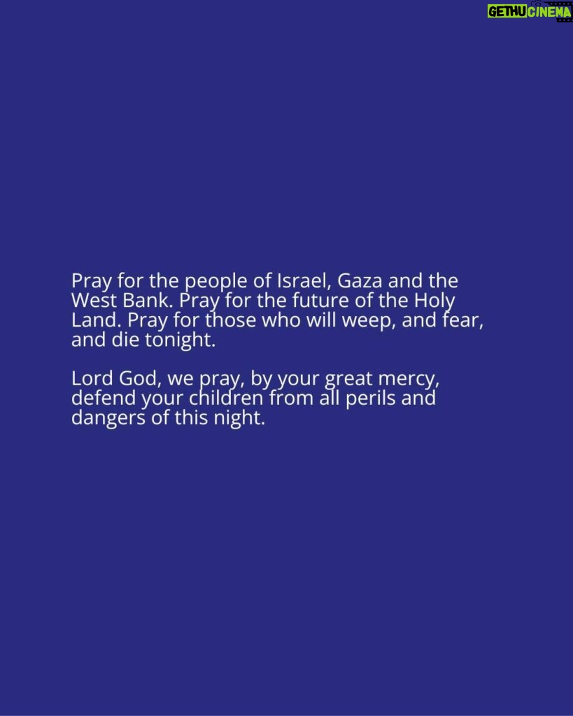 Justin Welby Instagram - Pray for the people of Israel, Gaza and the West Bank. Pray for the future of the Holy Land. Swipe through to read my statement - also available at the link in my bio.