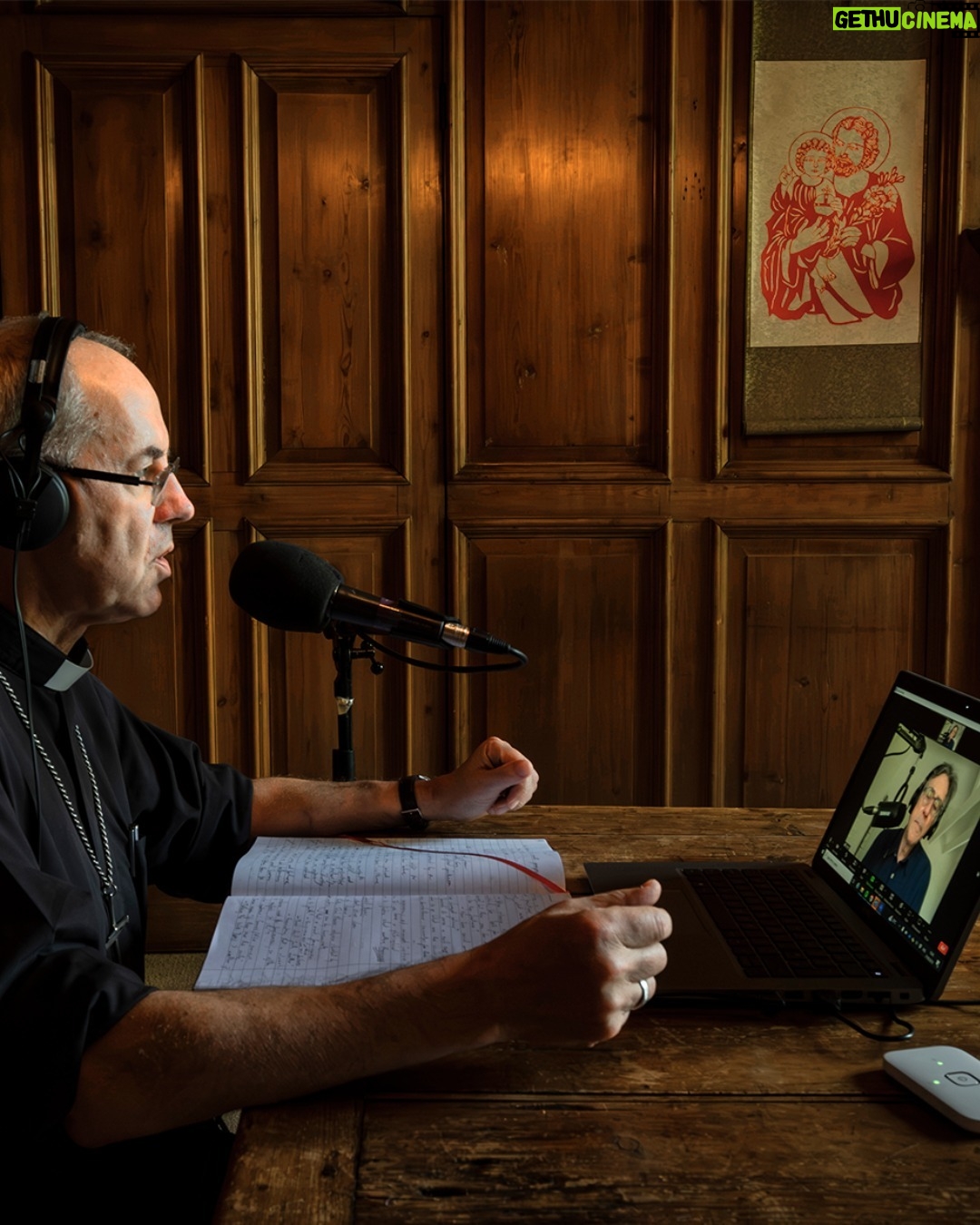 Justin Welby Instagram - Listen again to my #ArchbishopInterview with Hollywood star Gabriel Byrne on BBC Radio 4. He talks bravely of his experience as a young boy, and how, despite that, he still gets something from entering a sacred building. Today at 11am and next Monday at 9pm.