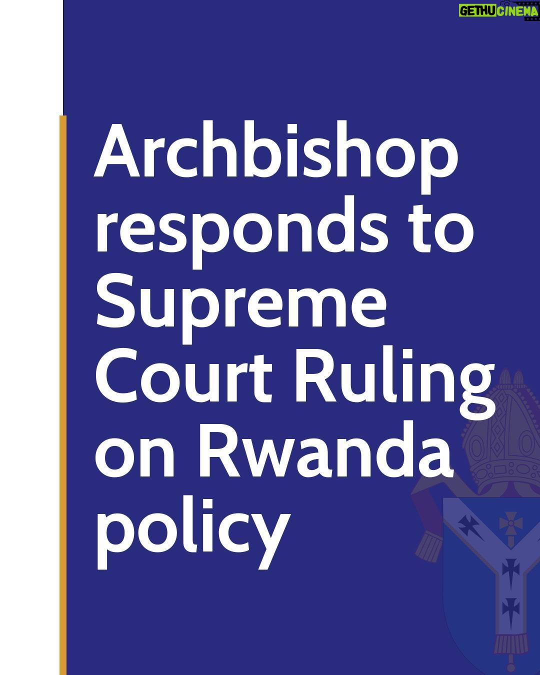 Justin Welby - 0.9K Likes - Today’s decision on the Rwanda policy leaves desperate people fleeing conflict and persecution in limbo. I hope the Government will reflect and reconsider its approach.
Let’s put aside the politics of division and work together to build an asylum system based on fairness, compassion and the God-given dignity of every human being.