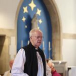 Justin Welby Instagram - On Armistice Day in the Diocese of Exeter, a poignant morning prayer service at St Mary-the-Virgin, Torquay. The space is dedicated to lives lost to bombing in the St Marychurch area in 1943.    I then joined in an Act of Remembrance at the Cenotaph in Torquay. We prayed for healing from past conflict, for bridges across divides, and for peace in the future.    This afternoon at the University of Exeter, I spoke with four incredible people who support the bereaved. The Good Grief Project stayed with me – it helps people to view grief as an active and creative process.