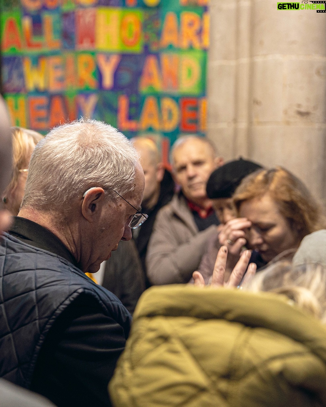 Justin Welby - 1K Likes - Grateful to have spent a fantastic day in @hereforddiocese at the weekend, talking all about prayer to mark the end of the Diocese’s Year of Prayer. We engaged together in prayer, through contemplation, art, on the streets of Hereford and in the 24-hour prayer space. Prayer is foundational to our relationship with God and there are many rich and fulfilling ways in which to pray.
During the day, as I joined the weekly service of Prayers for Peace at @hfdcathedral, we heard a beautiful Poem for Peace from Sasha, a Ukrainian student.
Prayer means coming to God and saying, ‘I can’t do it alone. I’m completely dependent on you, even for my next breath.’
That dependence on God takes us into his presence. To be a Christian means to be caught up in the love of God.
Photos 1, 2, 3 and 5 credit: Lewis Markey