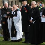 Justin Welby Instagram – On Armistice Day in the Diocese of Exeter, a poignant morning prayer service at St Mary-the-Virgin, Torquay. The space is dedicated to lives lost to bombing in the St Marychurch area in 1943. 
 
I then joined in an Act of Remembrance at the Cenotaph in Torquay. We prayed for healing from past conflict, for bridges across divides, and for peace in the future. 
 
This afternoon at the University of Exeter, I spoke with four incredible people who support the bereaved. 

The Good Grief Project stayed with me – it helps people to view grief as an active and creative process.