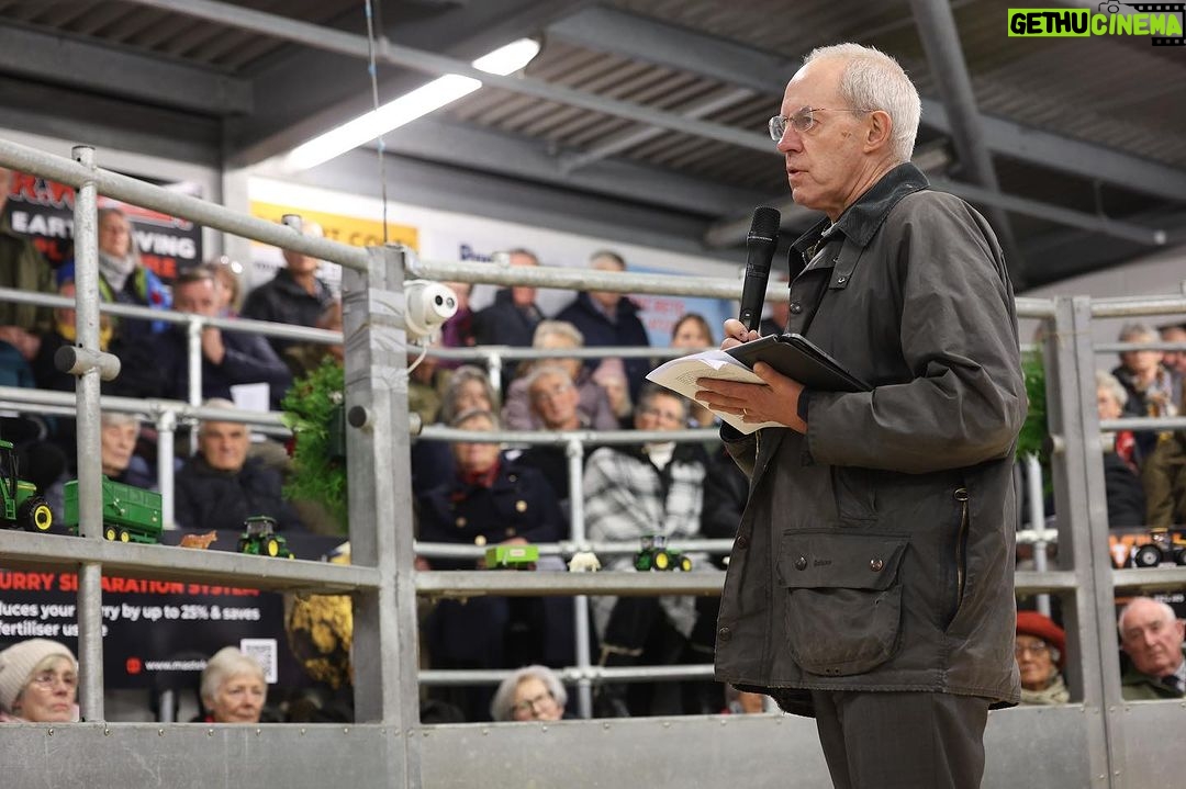 Justin Welby Instagram - It is wonderful to be in the Diocese of Exeter to see all that God is doing across this great Diocese. Today I visited The Ilfracombe Academy and encouraged its pupils to remember that their identity is found in God, and not defined by their exam results or achievements. It was good to also celebrate God’s goodness and the abundance of the natural world at Holsworthy Livestock Market’s Harvest Festival. Rural life and agriculture are a huge part of the bedrock of this nation – and we must safeguard God’s creation so that we can continue to nourish and sustain our people.