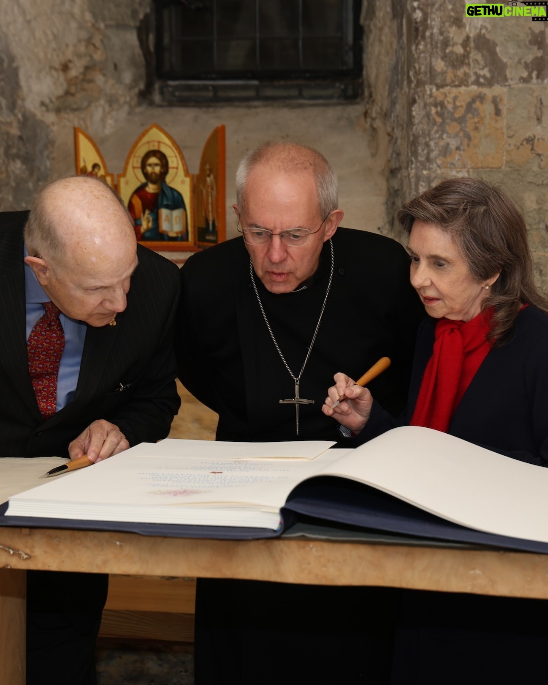 Justin Welby - 1.1K Likes - Today I was delighted to receive an Apostles Edition of the @saintjohnsbible in honour and memory of Her Late Majesty Queen Elizabeth II.
It was presented at Lambeth Palace by @saintjohnsabbey and University in Minnesota, USA, and is the first handwritten, illuminated Bible commissioned by a Benedictine monastery in 500 years. It will be housed for public view at @lampallib.
It was good to meet those who have dedicated over 11 years to creating this Bible – using ancient practices to bring a fresh expression of God’s word into the 21st century, with the ultimate hope of reigniting faith in God and love for the Bible around the world.
I pray their work will bear much fruit – and that by so diligently revealing the beauty of Scripture, many will come to faith in Christ.