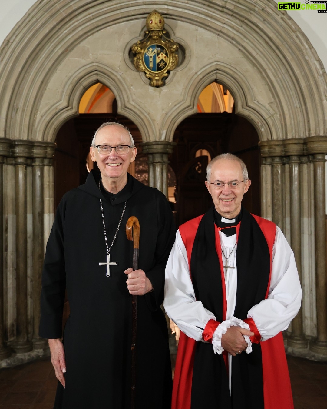 Justin Welby - 1.1K Likes - Today I was delighted to receive an Apostles Edition of the @saintjohnsbible in honour and memory of Her Late Majesty Queen Elizabeth II.
It was presented at Lambeth Palace by @saintjohnsabbey and University in Minnesota, USA, and is the first handwritten, illuminated Bible commissioned by a Benedictine monastery in 500 years. It will be housed for public view at @lampallib.
It was good to meet those who have dedicated over 11 years to creating this Bible – using ancient practices to bring a fresh expression of God’s word into the 21st century, with the ultimate hope of reigniting faith in God and love for the Bible around the world.
I pray their work will bear much fruit – and that by so diligently revealing the beauty of Scripture, many will come to faith in Christ.