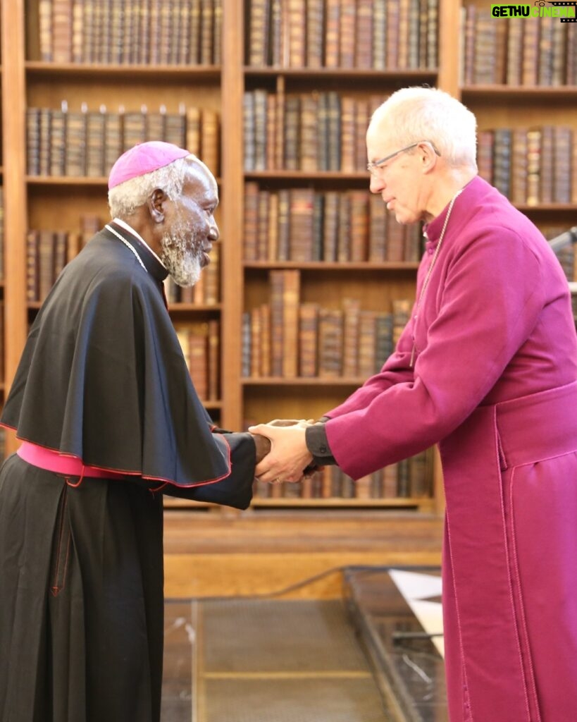 Justin Welby Instagram - I’m saddened to learn of the passing to glory of retired Bishop Paride Taban on All Saints Day 2023. It was an honour to meet him in his quest for peace in his beloved South Sudan, both among leaders and the people, at the national and community level. Bishop Paride’s unique Peace Village provided a venue for rival groups to work close-up at their differences and solve many of them. It was my honour in 2017 to present him the Hubert Walter Award for his peacebuilding efforts and the promotion of the education of boys and girls. I pray for Bishop Paride’s family, all who loved him, and for the people of South Sudan who he served in Christ’s name. May he rest in peace and rise in glory.