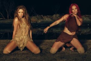 KAROL G Instagram - Sabemos que lo estaban esperando y aquí estamos!  @KarolG x @Shakira  TQG 🖤 24 de Febrero 00:00 🇨🇴❤️‍🔥 Barranquilla 🖤 Medallo