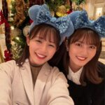 Kaho Mizutani Instagram - Merry Christmas🎄✨ 少し前にクリスマスディズニーしてきたよ🎅🏻🐭 かわいいかわいい琳加ちゃんと出会えた青春シンデレラが 今夜最終回です🍷是非ご覧ください💎 そして素敵なクリスマスをお過ごし下さい⭐️🌃