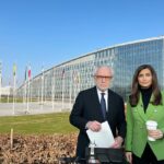 Kaitlan Collins Instagram - A historic day is underway here at the NATO headquarters in Brussels, where President Biden and world leaders are meeting for urgent talks on Ukraine. @wolfblitzer and I will be on CNN all morning to bring you the latest.