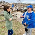 Kaitlan Collins Instagram - A deeply humbling day in Kentucky, where the devastation is almost overwhelming. I’m grateful to those like Greg who shared their stories of loss with us. It is immense. Please pray for these people, and donate to the Team Western Kentucky Tornado Relief Fund if you can. I’ll put the link in my bio. Dawson Springs, Kentucky