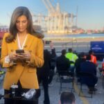 Kaitlan Collins Instagram – On the road again. (📷: @dmjudd4)