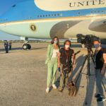 Kaitlan Collins Instagram – Yesterday was the first time CNN has had an all-female crew on Air Force One. Fun being part of this team with @amandaswinhart and @tingytingthing 💪 Joint Base Andrews
