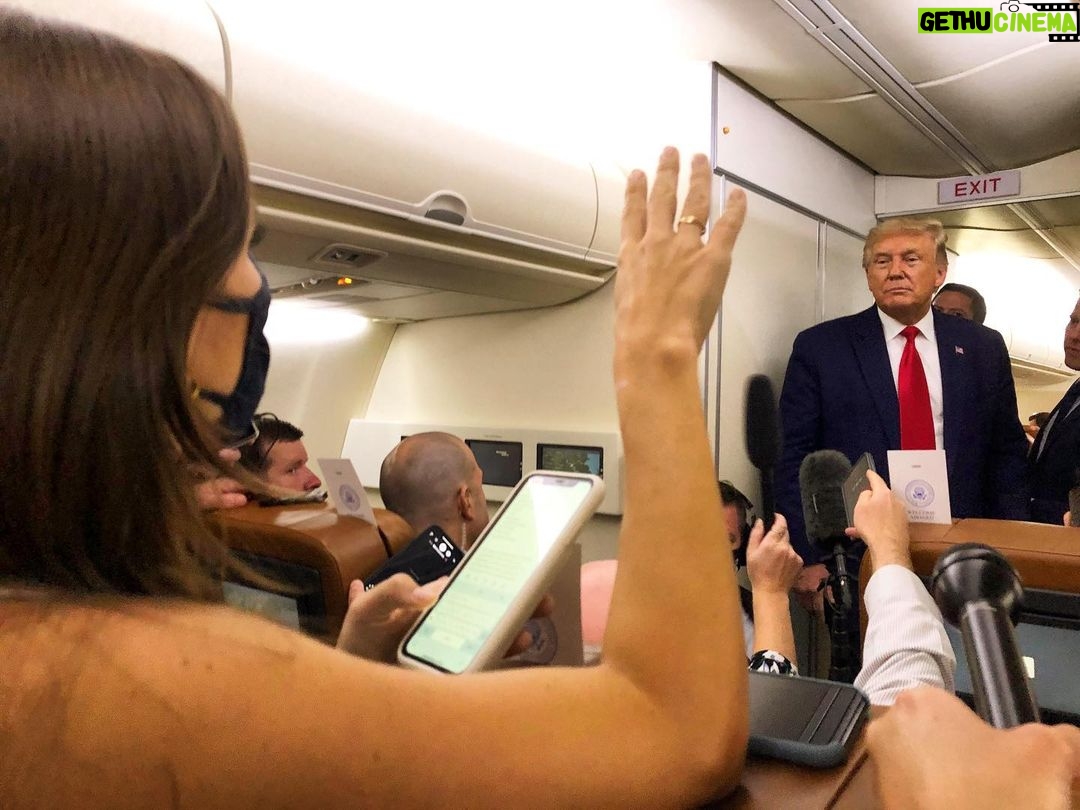 Kaitlan Collins Instagram - 📍Aboard Air Force One 📷 @amandaswinhart