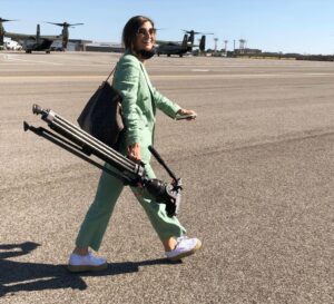 Kaitlan Collins Instagram - Yesterday was the first time CNN has had an all-female crew on Air Force One. Fun being part of this team with @amandaswinhart and @tingytingthing 💪