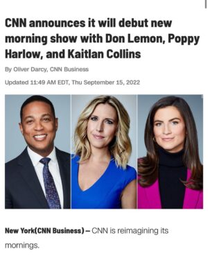 Kaitlan Collins Instagram - Can’t wait to start this new adventure with @donlemoncnn and @poppyharlowcnn. Set your alarms, folks, and see you soon, New York! ⏰