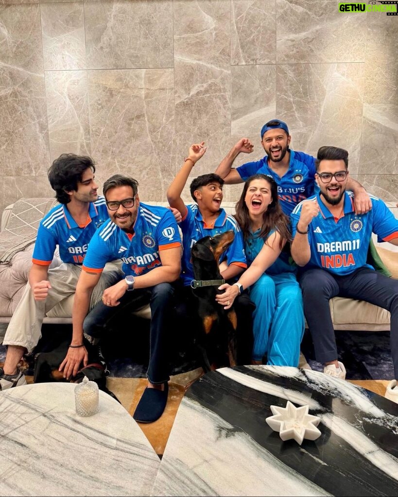 Kajol Instagram - Devgn’s collective roar for Team India 💙 Bring home the 🏆 #indvsausfinal #cwc23final