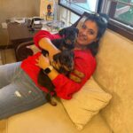 Kajol Instagram - #happychildrensday to my two babies.. who were this small exactly one year ago .. all of 2 kgs and struggling .. and now all big and grown up 🥲 #dogsofinstagram #doggo