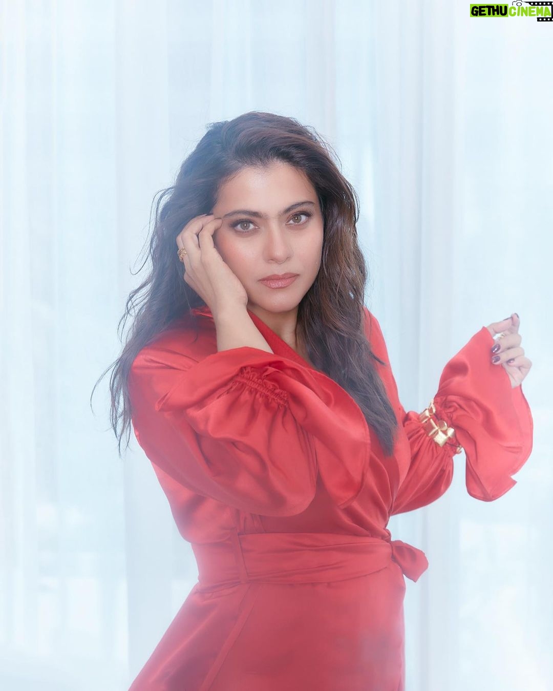 Kajol Instagram - Wearing red because life’s too short for blending in! 💃 #StandOutInRed #DressNotBlend