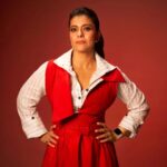 Kajol Instagram - More like Red riding hood with an attitude than Christmas but at least it’s RED ! 😜 Wishing u all a very #merrychristmas lots of peace and joy with a touch of sarcasm and just a tiny dot of drama/adventure.. that’s life! 🎄🎁