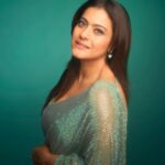 Kajol Instagram - Looking like a Christmas tree with the lights on!😜 #ChristmasSpirit #GreenGlowUp