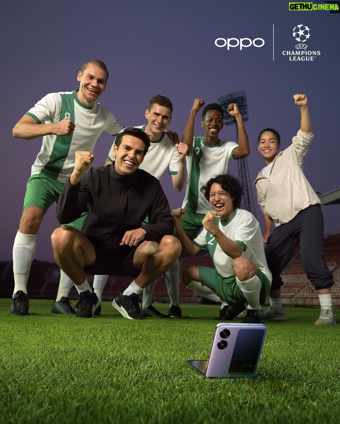 Kaká Instagram - This camera quality is amazing! Thanks @oppo for the 🔥 pics. #ShotonOPPO #MakeYourMiracle #UCL