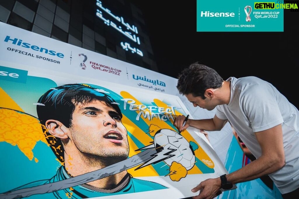 Kaká Instagram - What a great start for the Hisense Perfect Match Tour! I’ll see you all again on November 26th in Dubai! #perfectmatch