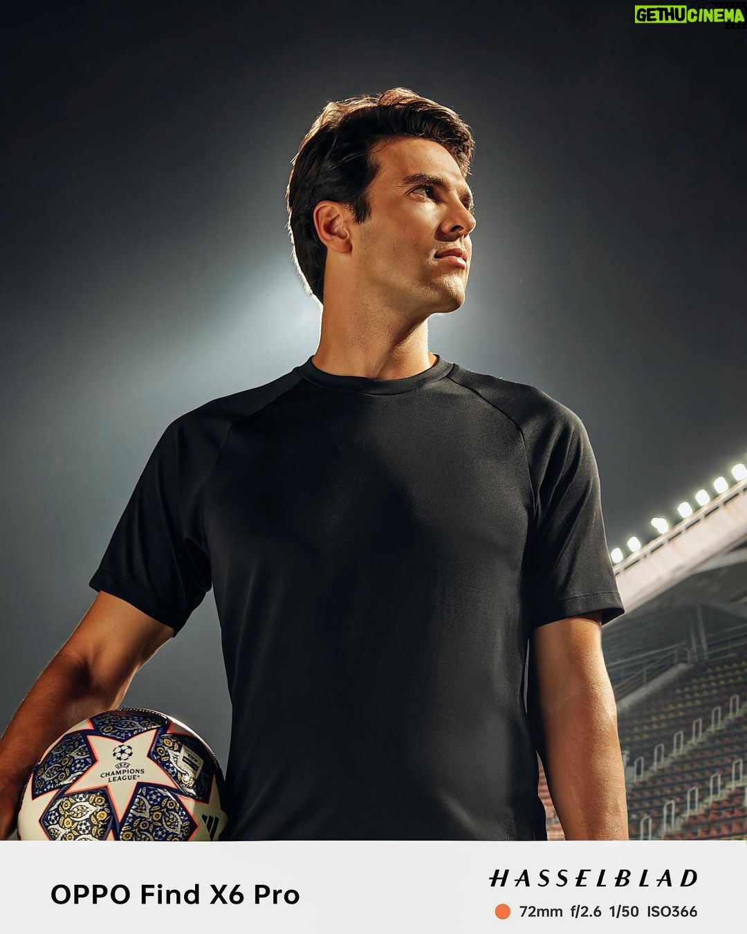 Kaká Instagram - This camera quality is amazing! Thanks @oppo for the 🔥 pics. #ShotonOPPO #MakeYourMiracle #UCL
