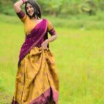 Kalyani Anil Instagram – 🌾🌼
👗 @yazhe_creations 
📸 @aju_bhuvanendran Trivandrum, India