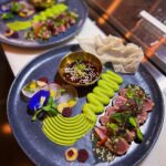 Kamila Rundusová Instagram - This is our catch of the day. Help me to choose the presentation. 1, 2 or 3?😋 It’s wild tuna caught by my husband @robiczech , which I turned into Japanese style tuna tataki. Served with purée made of green peas, avocado and wasabi, with hibiscus ponzu sauce and rice crackers. 🌿Good news for plant based people is that we serve this dish also with our homemade fermented tempeh made of red beans which is super delicious! I personally love it so much! Tempeh tataki is my new favorite thing on the menu. RECIPE FOR THE GREEN PURÉE Try to make the purée at home, it’s awesome! In a blender blend about 250g defrosted green peas, 1 ripe avocado, 50ml of coconut milk and season with wasabi, lime juice and salt accordint to your tastebuds. Amazing💚💚💚 See you tonight at @___mycelium___