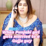 Kanisha Malhotra Instagram - POV: When a Punjabi girl gets married to a Gujju guy or vice versa. Tag Them👇 #wedding #comedy #weddingday #punjabbride #gujju #punjabi #shaadi #weddingseason #kanishamalhotra #funny #explore
