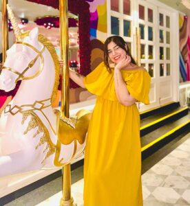Kanisha Malhotra Instagram - Had so much fun yesterday @tickledpinksaket where my father & I enjoyed a scrumptious meal. This is one of the most instagrammable restaurant in Delhi. Loved the ambiance, food & the vibe. Do check it out. I am sure you will love it 💗💖 P.S.- Don’t I look like a sunshine dressed in yellow? 😋😉 #instagrammable #aesthetic #tickeledpink #instaworthy #instagram #foodporn #instagood #delhi #restaurantsofdelhi #kanishamalhotra #trending