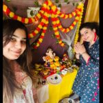 Kanisha Malhotra Instagram - Toh kuch aisa raha iss saal ka Ganpati Festival. Thankyou for coming Bappa. Will miss you.. come back soonest ❤️🙏😇 #ganpati #ganpatibappamorya #ganpatidecoration #ganpatibappa #ganeshchaturthi #ganesha #kanishamalhotra #10yearsofkanukegannu