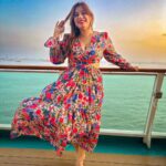 Kanisha Malhotra Instagram - Sea-cation vibes 🌊🌅 Had the most amazing 2 days without internet or phone network. Truly connected with the nature & myself. Much needed vacation ❤️🫶 #vacay #vacation #vacaymode #seacation #kanishamalhotra #holidaymood #holidayfun #holiday #cruise #cruiselife #sunset #colourful #photooftheday #travelgram #travelwithkani