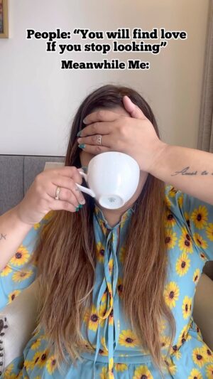 Kanisha Malhotra Instagram - People said stop looking for love so ‘I stopped looking’ 😂😅🫠🫣🤭

#funny #comedy #explore #love #relationship #single #singlehood #joke #kanishamalhotra #instagood #insta #vietnam