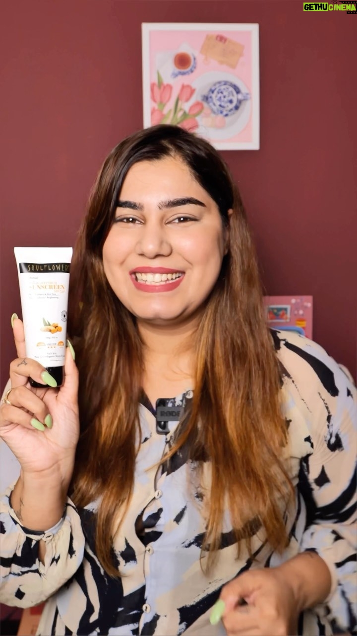 Kanisha Malhotra Instagram - It’s time to breakup with your breakouts with Soulflower’s SPF 50 broad spectrum sunscreen ✨ It has turmeric, jiske benefits aapko pata hi hai endless hai. It’s non comedogenic which means it won’t clog your pores!🥳 So guys what are you waiting for? Go grab yours and you can use my code KANISHA10 for some extra discount. @soulflowerindia #soulflower #skincare #skin #selflove #kanishamalhotra #routine #suncreen #beauty #skincaretips #skincarewithkani #glow #instagram #trending #explore #viral #reel #rosemary #soulfam #vegan #natural #kanishamalhotra #skincarewithkani