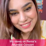 Kanisha Malhotra Instagram - I can’t calm down because my back hurts 😭🤕 P.S.- Badia tha over all concert waise 😛🎤 #rema #remacalmdown #calmdown #calmdowntour #rematourindia #musicconcert #concert #music #artist #band #simafrommumbai #kanishamalhotra #comedy #rant #trending
