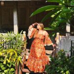 Kanisha Malhotra Instagram - Posting about Bali while sitting in Vietnam. Aah. I love the traveler life ❤️😍🧿 Btw found this really beautiful rustic villa in Ubud. Will post a reel about it soon❤️ Outfit @labelsaras Outfit PR @mediatribein #ubud #bali #rusticvibes #airbnb #aesthetics #baliindonesia #travelwithkani #explore #travel #travelgram #kanishamalhotra