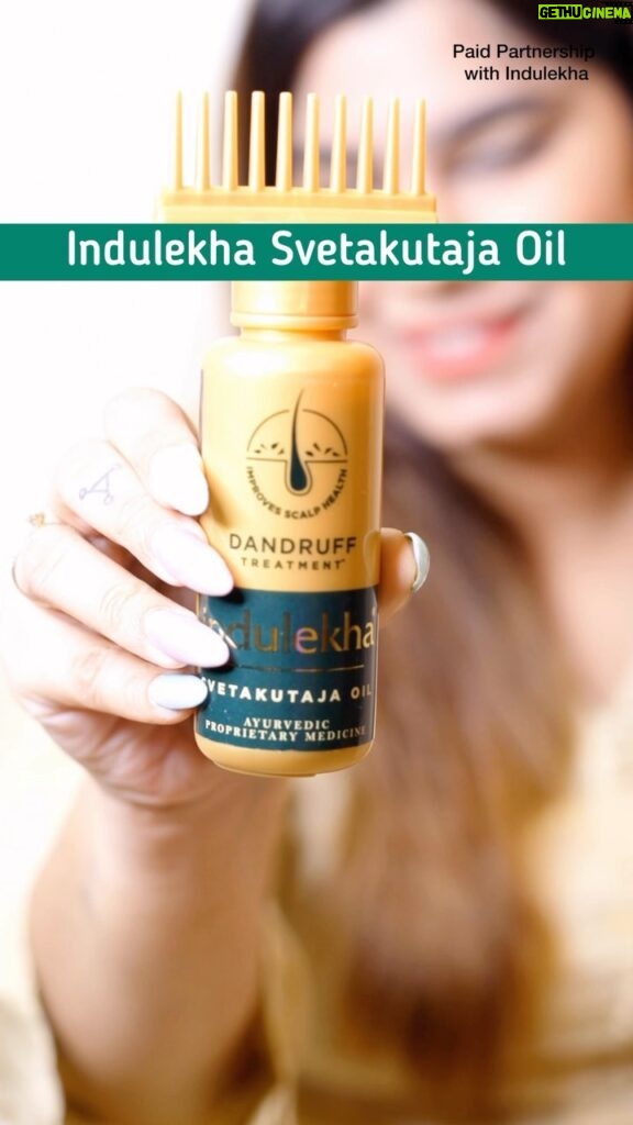 Kanisha Malhotra Instagram - Introducing the magic of @induelkha_care ✨ Experience the power of Ayurveda with Indulekha Svetakutaja Hair Oil & Dandruff Treatment Shampoo to fight dandruff. The Indulekha Svetakutaja Hair Oil is packed with Svetakutaja that is known to clinically controls dandruff in just 2 weeks*. Follow this with the Indulekha Anti Dandruff Shampoo to get the best results! Say goodbye to hair woes and hello to flake free scalp! #AD #IndulekhaSvetakutaja #AntiDandruff #IndulekhaHairOil #haircare #IndulekhaHairOil #IndulekhaPartner #indulekhahaircare #byebyedandruff #Kanishamalhotra #Easyapplicable #Haircaretips #Haircareroutine #HairCaregoals #AyurvedicHairCare *Basis clinical study conducted by independent Clinical Research Organization in 2022