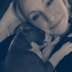 Kari Byron Instagram - I am not ignoring you. I just have a new puppy. #staffordsgirebullterrier #ziggystardust