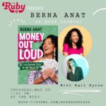 Kari Byron Instagram - Get ready Berna Anat (aka @heyberna ) is launching her new book. I am the lucky one that gets to interview her. Come see us May 25 at the Ruby!! https://tinyurl.com/bernaoutloud #moneyoutloud
