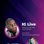 Kari Byron Instagram - "Curiosity is nature's PhD. Never stop asking questions."💥🎤drop💥 The #HipHopMD Maynard Okereke stopped by IG Live a couple weeks ago to share his diagnosis with all the innovators out there: Science is everywhere! And believe it or not, 🫵 YOU are a scientist. Thank you @hiphopscienceshow for a great chat with our co-director @therealkaribyron and dropping some serious gems! 💎 #NationalSTEMChallenge #EXPLR #IGLive #YoungScientists #ThrowbackThursday
