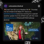 Kari Byron Instagram – @therealkaribyron and @weatherchannel are getting ready to create the perfect storm and the forecast says: FUN! ☀️Tune in to The Weather Channel tomorrow morning at 8:40am ET/5:40am PT for a special report. 🌬️#NationalSTEMChallenge #EXPLR #TheWeatherChannel #Meteorology #STEM