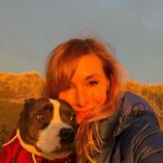 Kari Byron Instagram - I take pictures and look later. My dog seems really not excited for a selfie😂. Winter sunsets are my favorite.