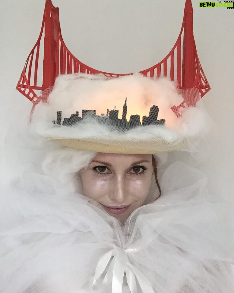 Kari Byron Instagram - Throwback to Halloween 2017. I dressed as Karl the Fog. In #sanfrancisco our fog has a name. This can count as a #STEM costume since meteorology is a science! @karlthefog @explr @nationalstemfestival #crashteatgirl @sfgate @sfchronicle @heatherknightsf
