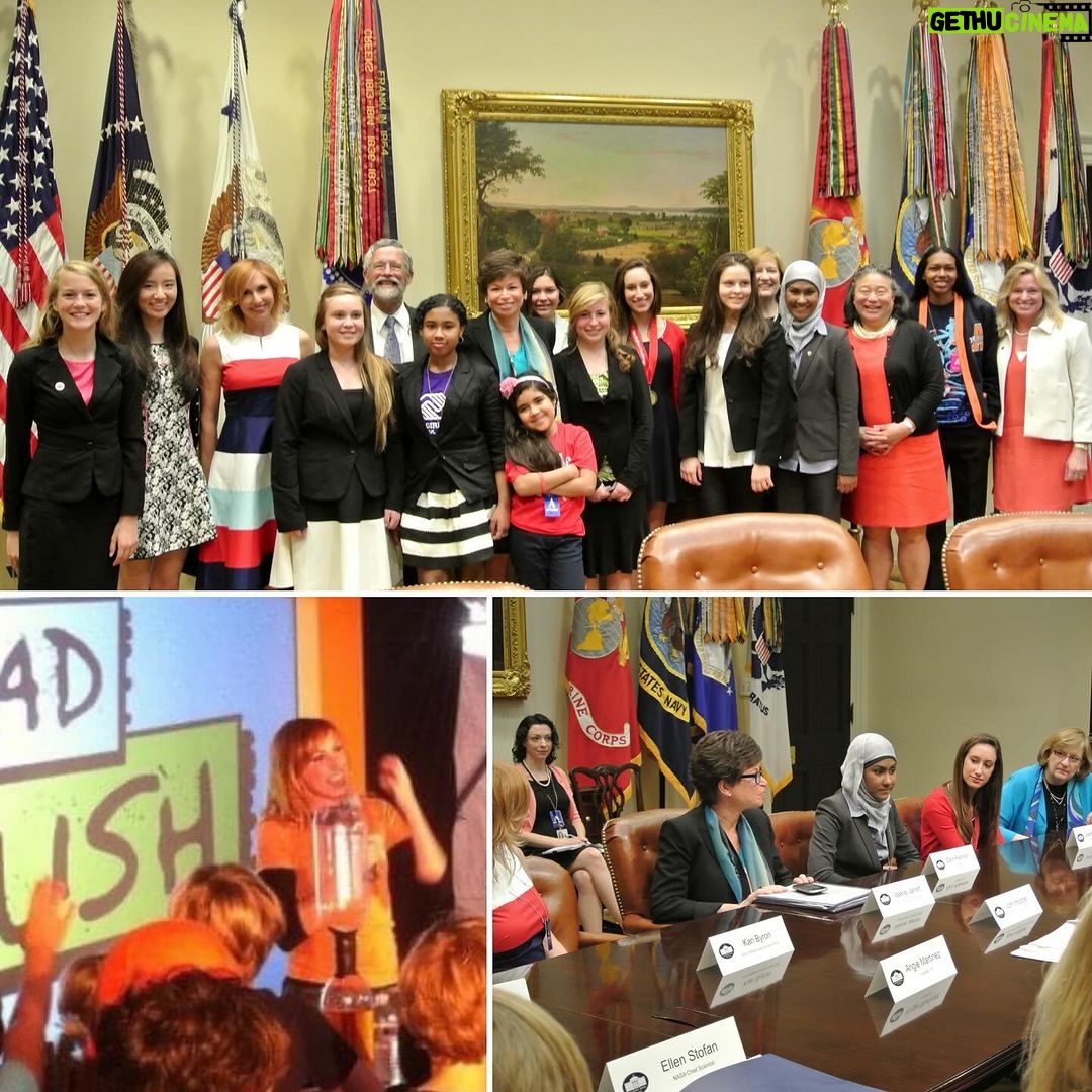 Kari Byron Instagram - I am sure you have noticed that I have been posting a lot about the National STEM Challenge. Since Mythbusters, I have been part of so many science fairs and engineering festivals. The ones in DC, that included kids across the country always brought me a profound hope for the future. These images are from a roundtable with top women leaders and girls attending the White House Science Fair. Also a photo from a demo I did at the Science and Engineering Festival that was sent to me me recently by a mom. She said that festival inspired her daughter into a STEM career. These moments matter. It only takes a spark to light a rocket. That is why I am on this journey now. I am so proud to be part of the @explr_media team building the @nationalstemfestival A moment when a student feels seen can change their life. Nationalstemchallege.com #stem #stemeducation @jennybuccos