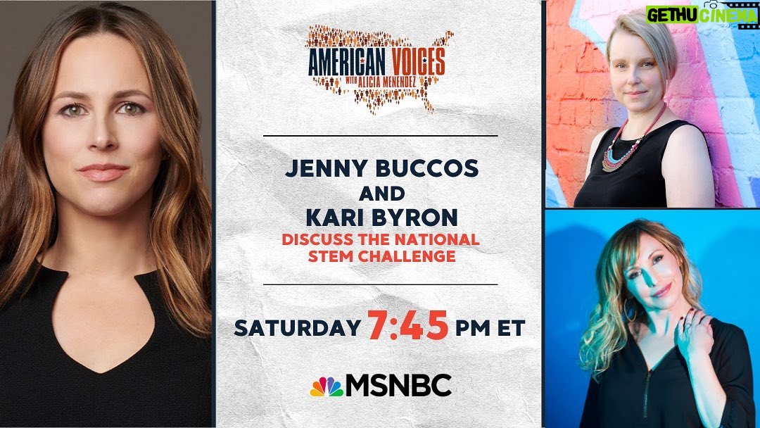 Kari Byron Instagram - I will be on @aliciaonmsnbc 📺 tomorrow night for the #NationalSTEMChallenge presented by @explr_media Find out what @jennybuccos and I have been posting about. Even though I am on tv all the time, somehow when it is the news I get excited and think “OMG I am on tv!” 😂🤣 #news #Stem #stemchallenge #education #seeitbeit